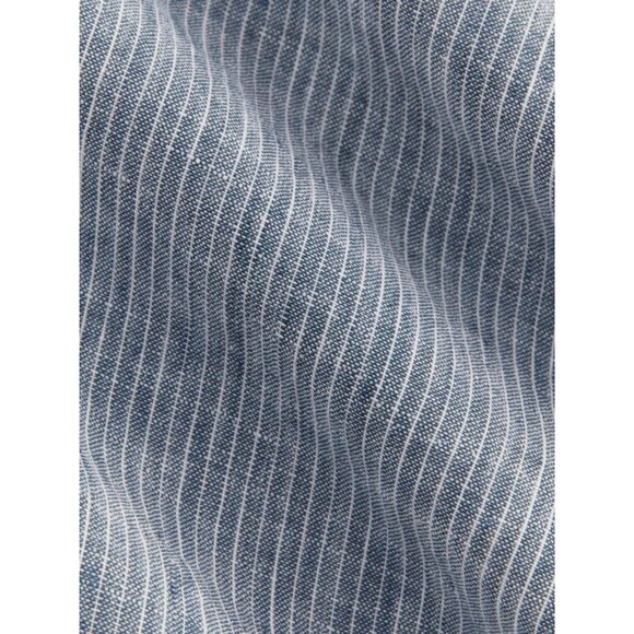 Everlane The Linen Way-High Drape Pant White/Blue Size 2 NWT - Picture 3 of 11